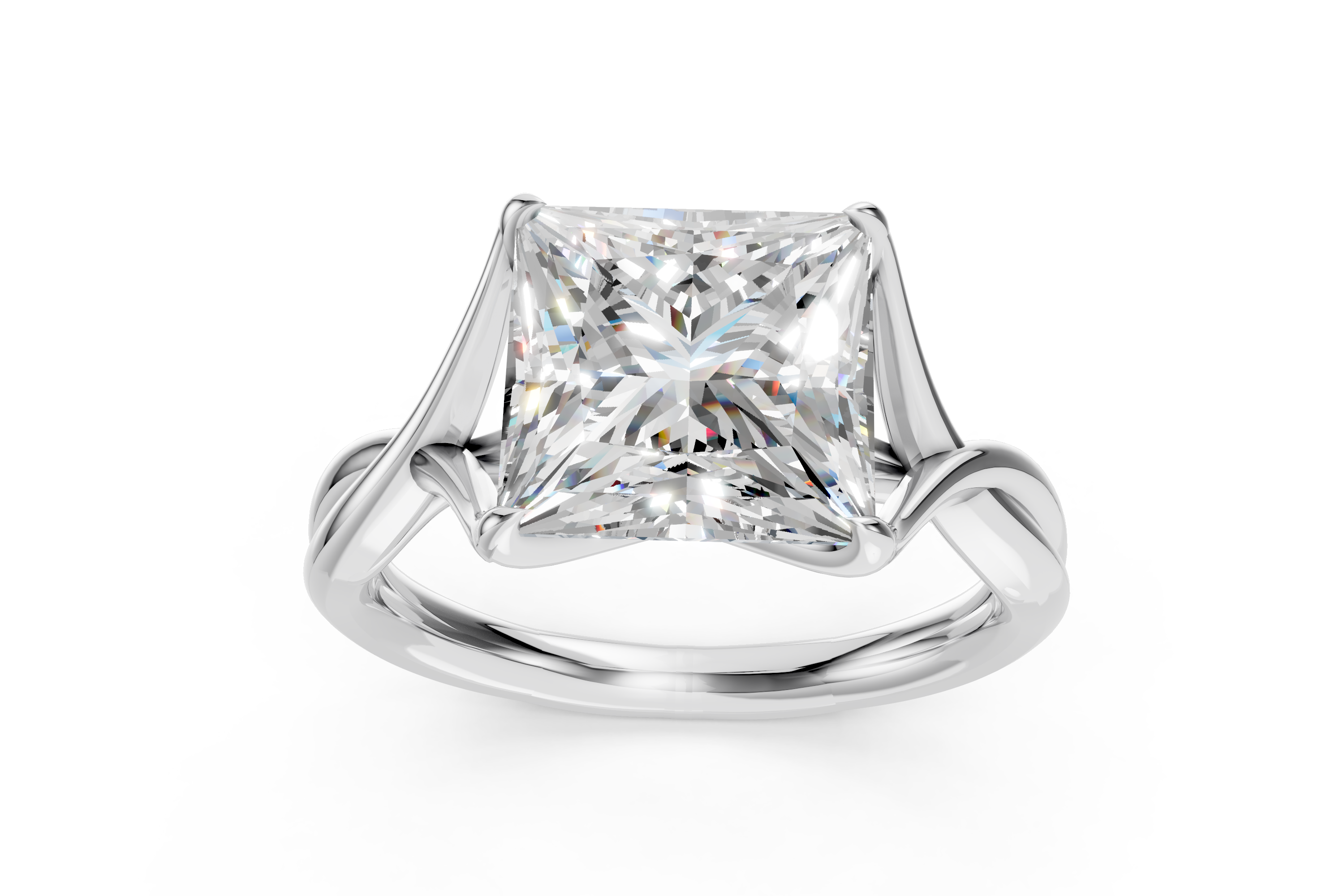 Timeless Platinum Oval and Pear Three-Stone Ring (US Size 6.5)